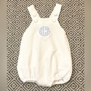 🎉 EEUC! 🎉 Cecil & Lou 18M White Bubble with Monogrammed w/ Blue BCA